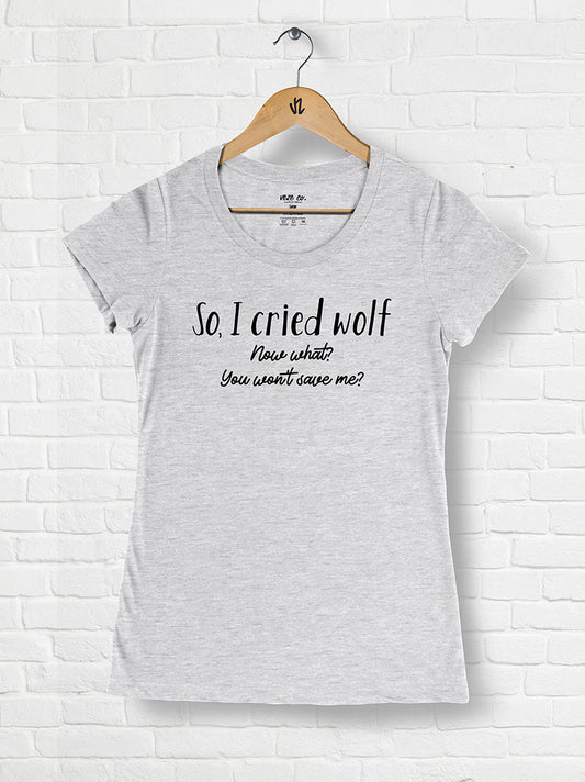 Cried Wolf - Tri-blend Scoop Neck