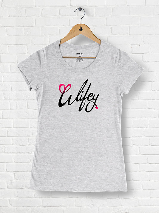Wifey  - Tri-blend Scoop Neck