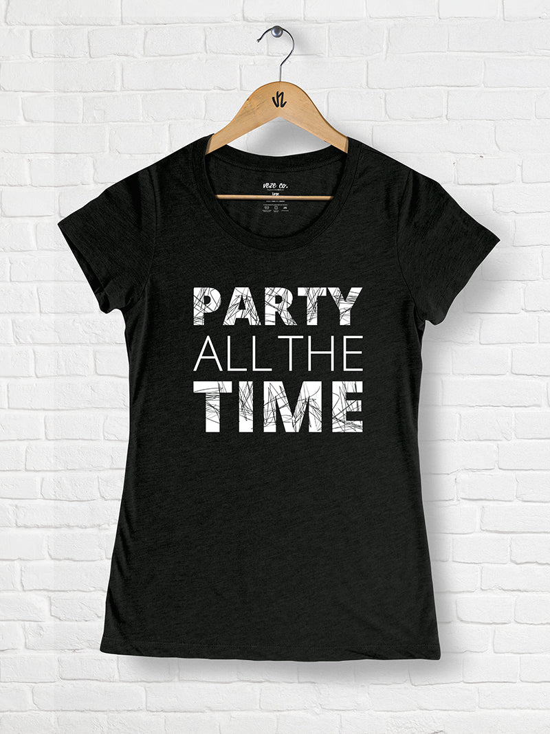 Party All The Time - Tri-blend Scoop Neck